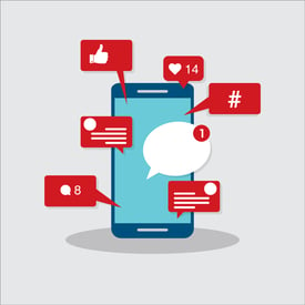 Social Media Activity On a Mobile Device