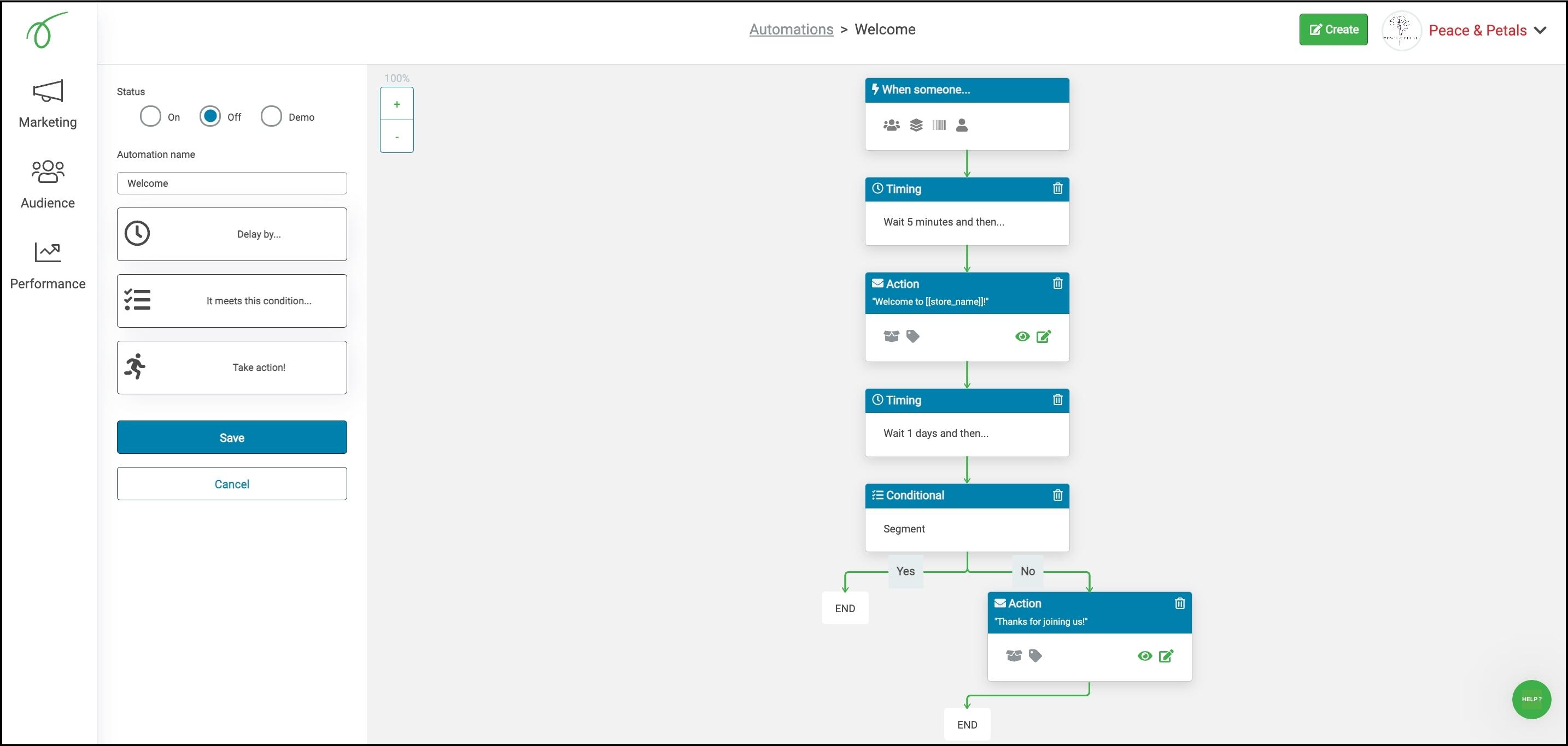 Welcome Automation Flow